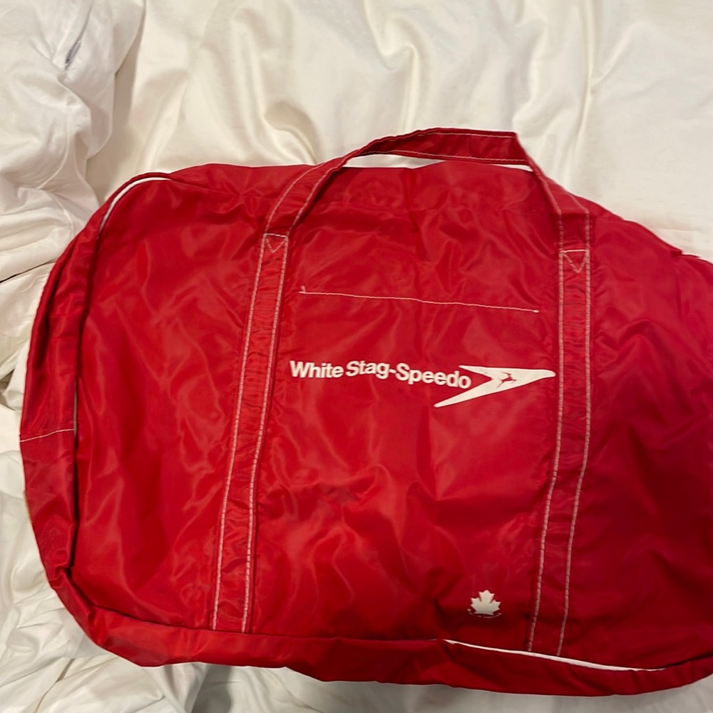 Retro speedo, swimming bag